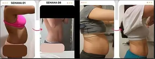 Foto de depoimento real e resultados de antes e depois provando que a Plataforma M&atilde;e Saud&aacute;vel d&aacute; resultado de verdade.